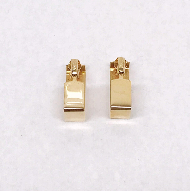 1978 Sarah Coventry Times Square Gold Toned Clip-On Earrings - Hers and His Treasures