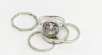 R1790 Silpada Sterling Silver Stacking Rings - Set Of 5 - Hers and His Treasures
