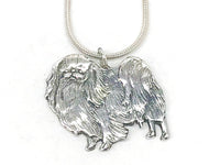 ANA Pekingese Dog Sterling Silver Necklace and Bracelet Set - Hers and His Treasures