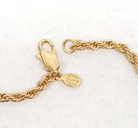 Vintage Gold Tone 14KGE S Lind 18" Rope Chain Necklace - Hers and His Treasures