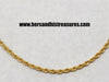 30" Gold Plated Rope Chain Necklace