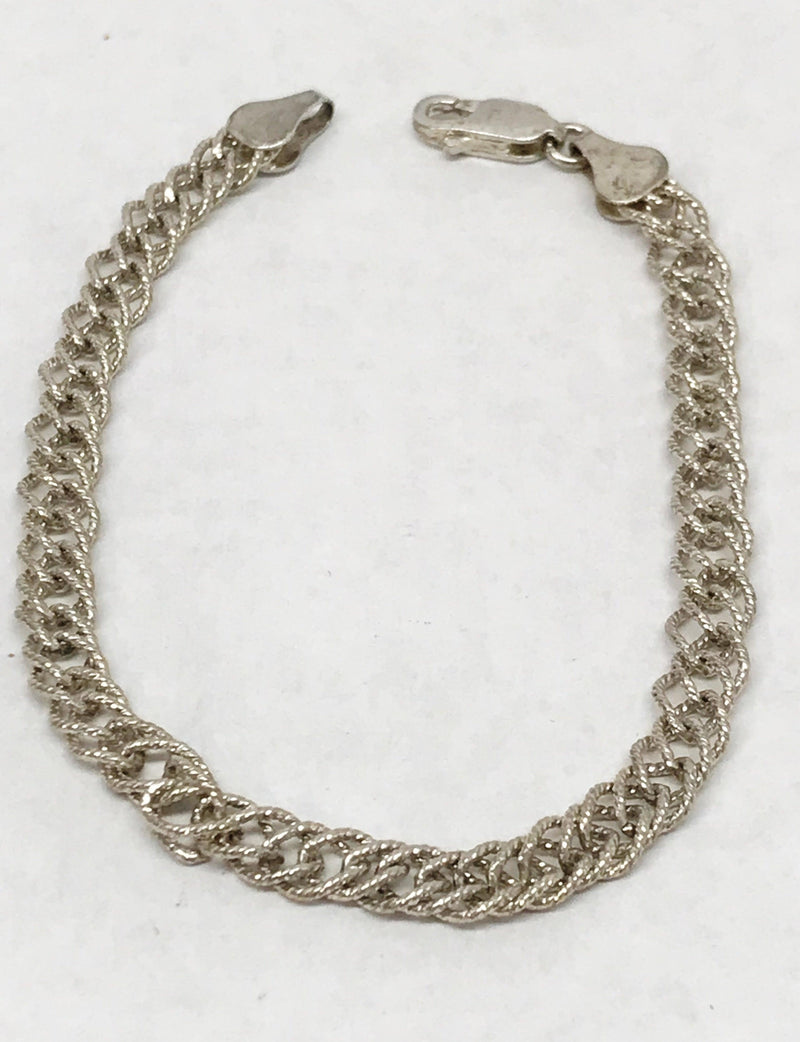 Milor Italy Interwoven Link .925 Sterling Silver Bracelet - Hers and His Treasures