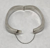 Etched Hinged Bangle Sterling Silver Bracelet
