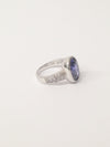 Faceted Purple Amethyst CZ Sterling .925 Sterling Silver Ring