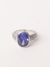 Faceted Purple Amethyst CZ Sterling .925 Sterling Silver Ring