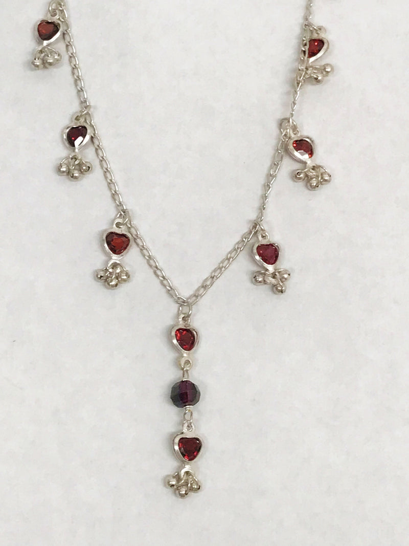 www.hersandhistreasures.com/products/garnet-gemstone-dangling-hearts-with-drop-925-sterling-silver-necklace