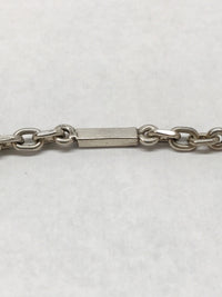 Sterling Silver Bar And Link Chain Bracelet - Hers and His Treasures