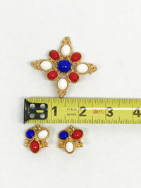 www.hersandhistreasures.com/products/1972-sarah-coventry-american-red-white-and-blue-brooch-earring-set